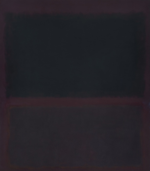 Black on Dark Sienna on Purple