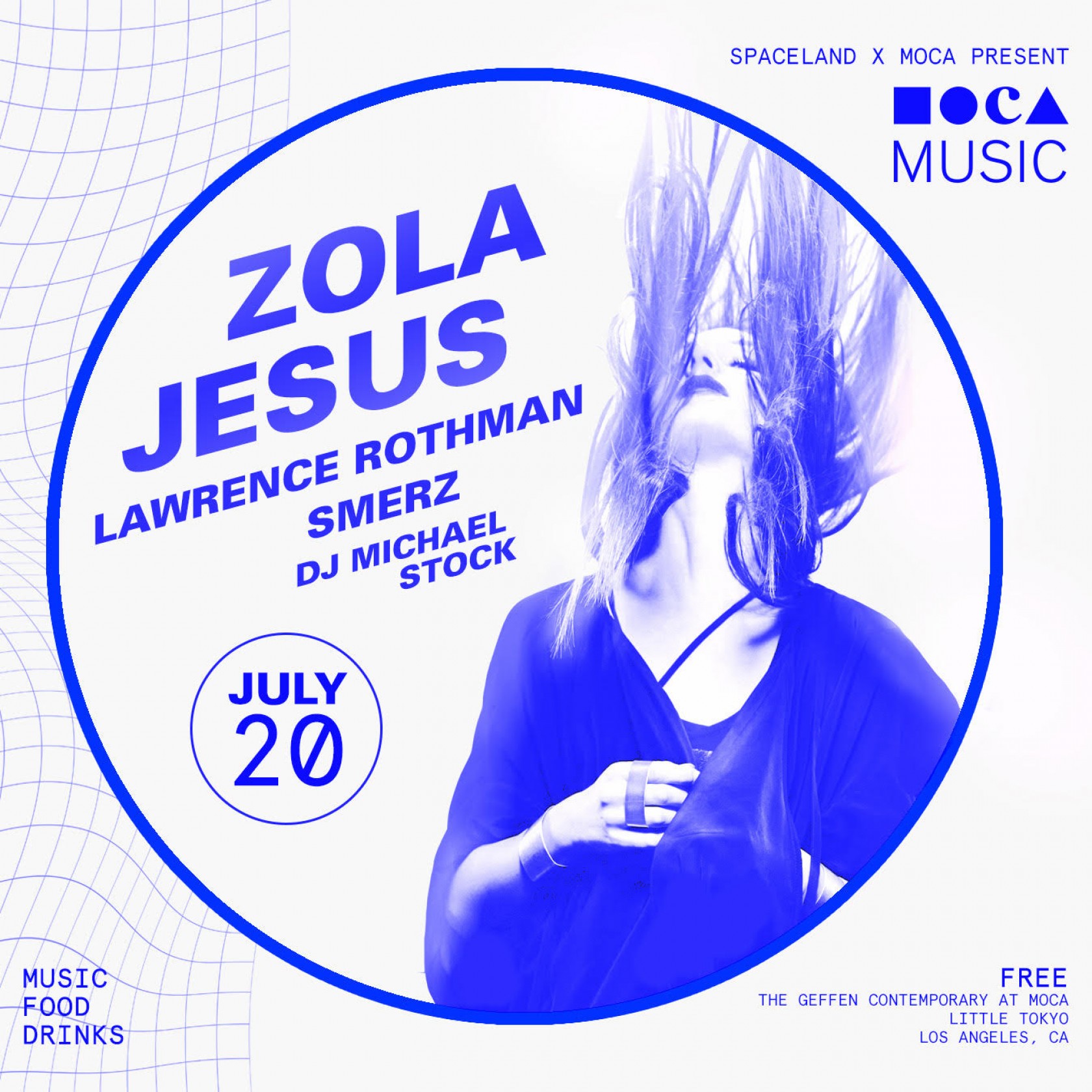 MOCA Music: Zola Jesus w/ Lawrence Rothman, Smerz, and DJ Michael Stock