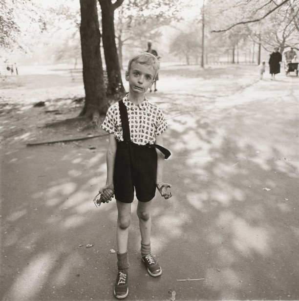 Child with a toy hand grenade in Central Park, N.Y.C.