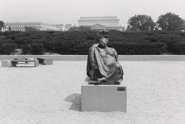 Untitled, Resting Female Sculpture with Elbow on Knee