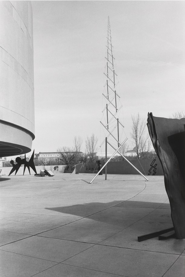 Untitled, Sculpture with Metal and Wire Tower