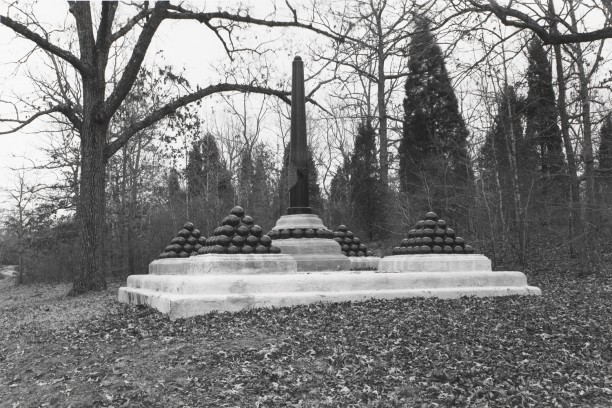 Untitled from Shiloh National Military Park, Tenessee (upright cannon with balls)