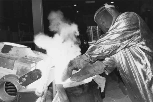 CLEVELAND, OHIO (man in silver suit)