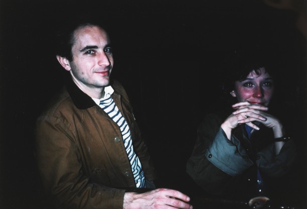 David with Butch crying at Tin Pan Alley, New York City