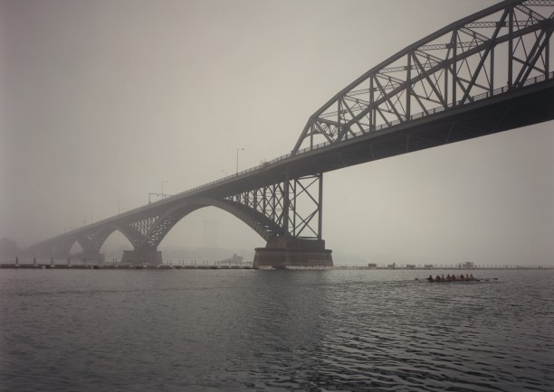 Peace Bridge in Morning Mist