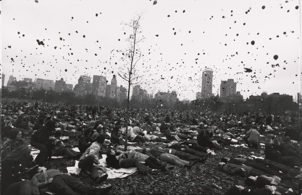 Peace Demonstration, Central Park, New York, 1970