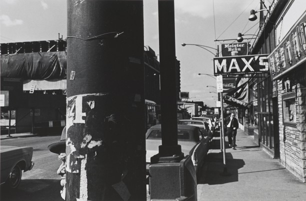 Untitled (Street Scene with man and pole)