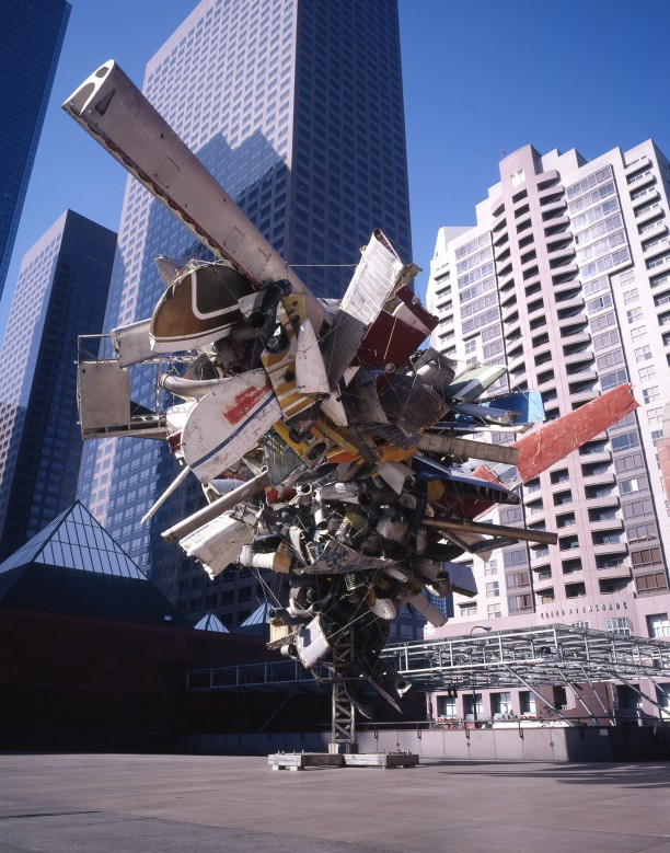 Chas' Stainless Steel, Mark Thompson's Airplane Parts, About 1,000 Pounds of Stainless Steel Wire, and Gagosian's Beverly Hills Space at MOCA