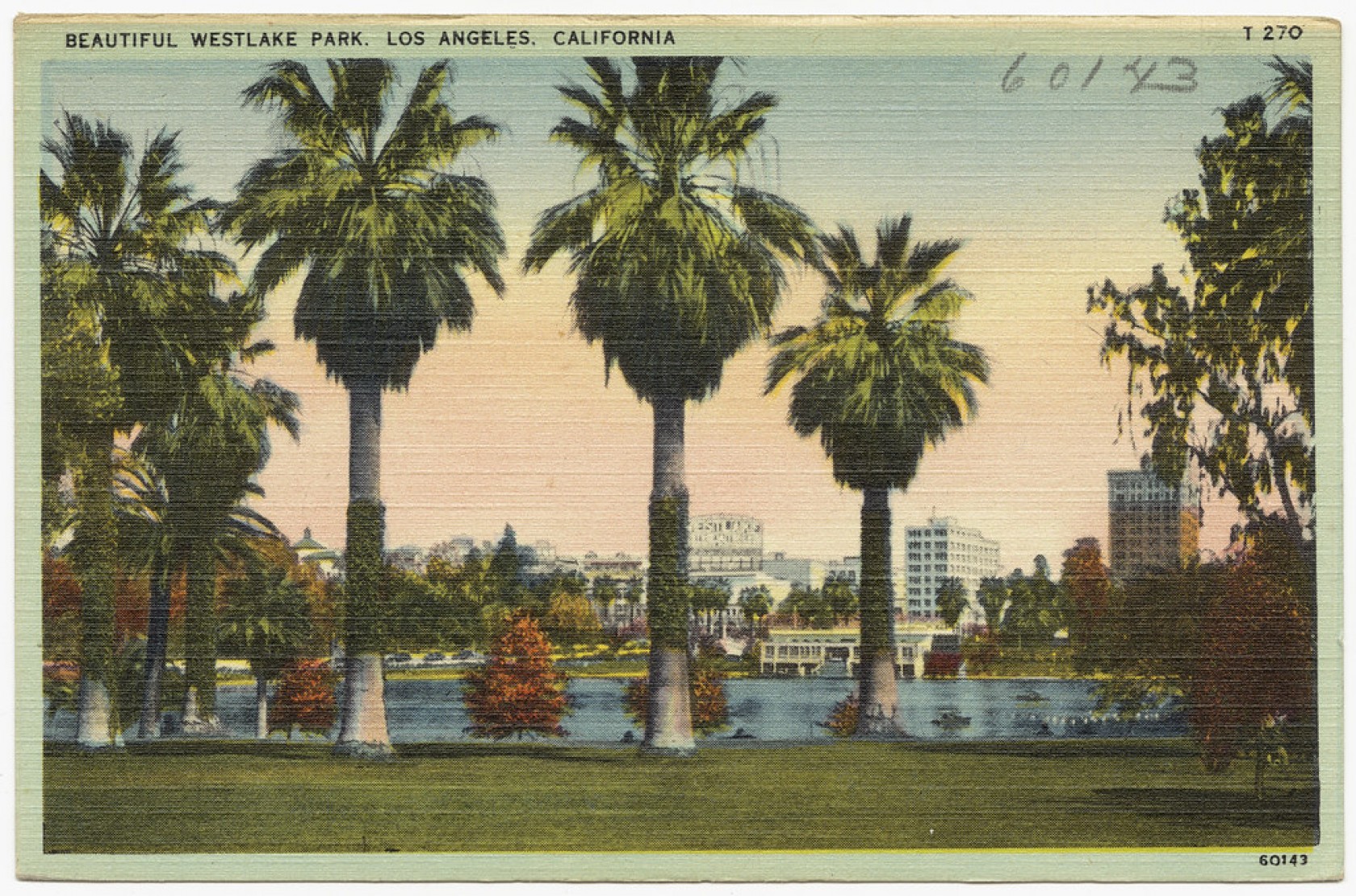 "Beautiful Westlake Park, Los Angeles, California" by Boston Public Library