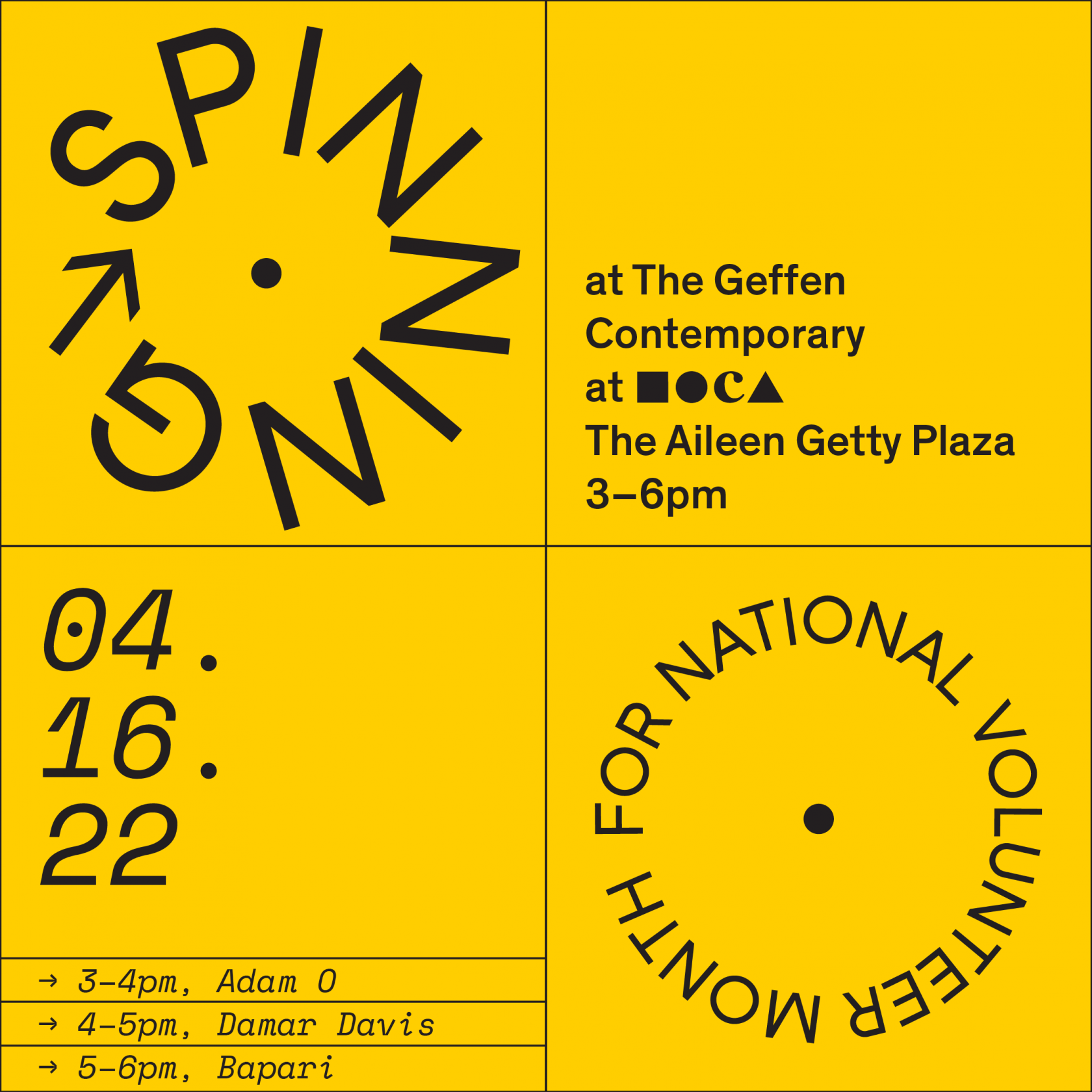SPINNING at The Geffen Contemporary at MOCA